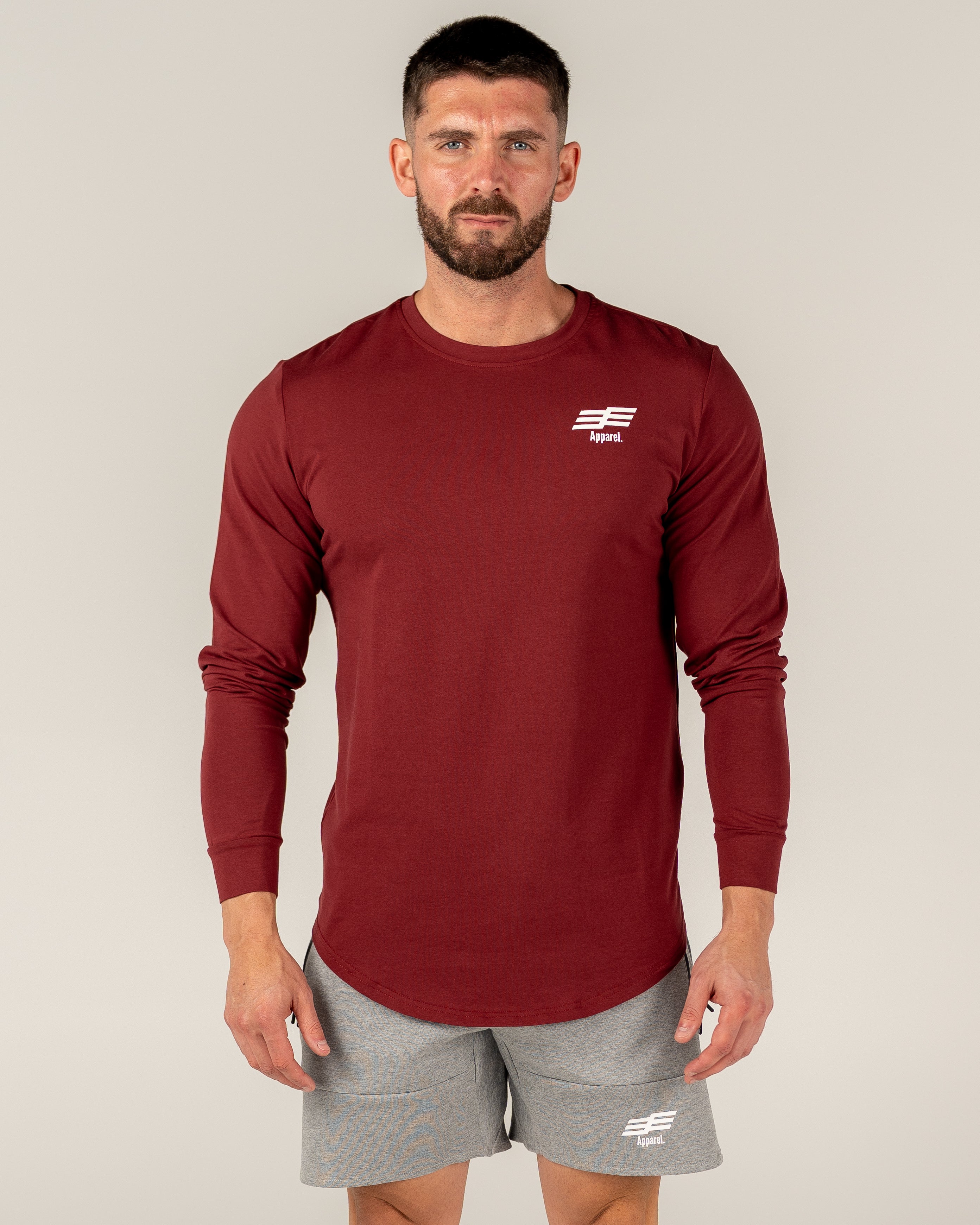 Men's Long Sleeve - Maroon