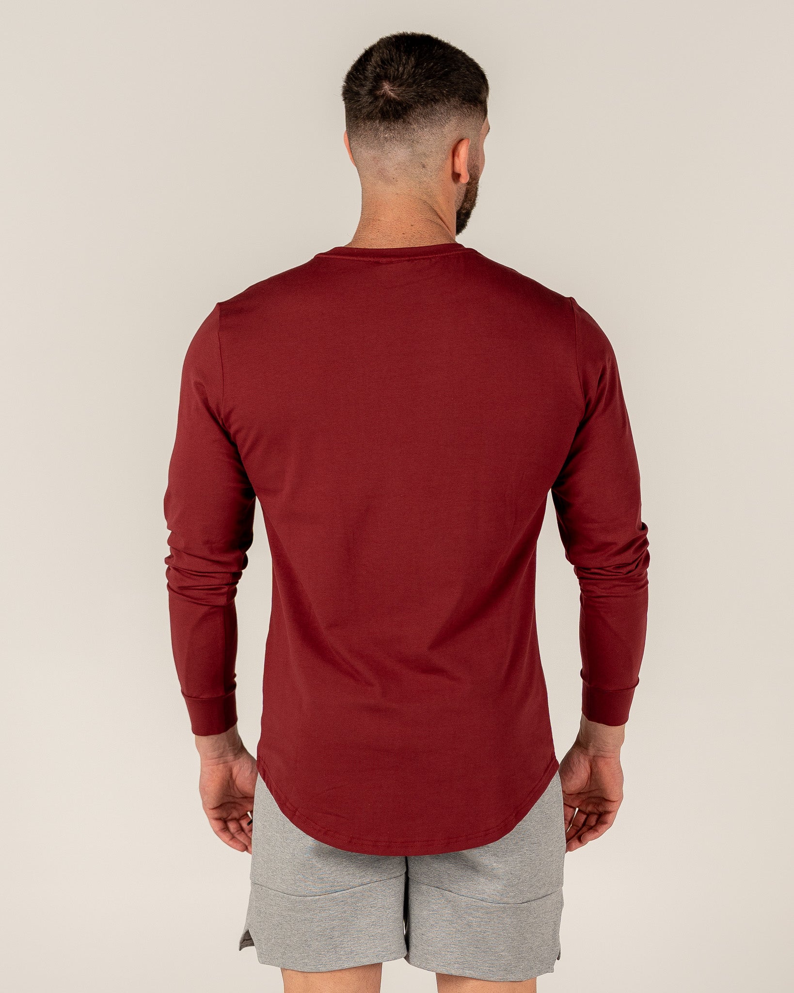 Men's Long Sleeve - Maroon