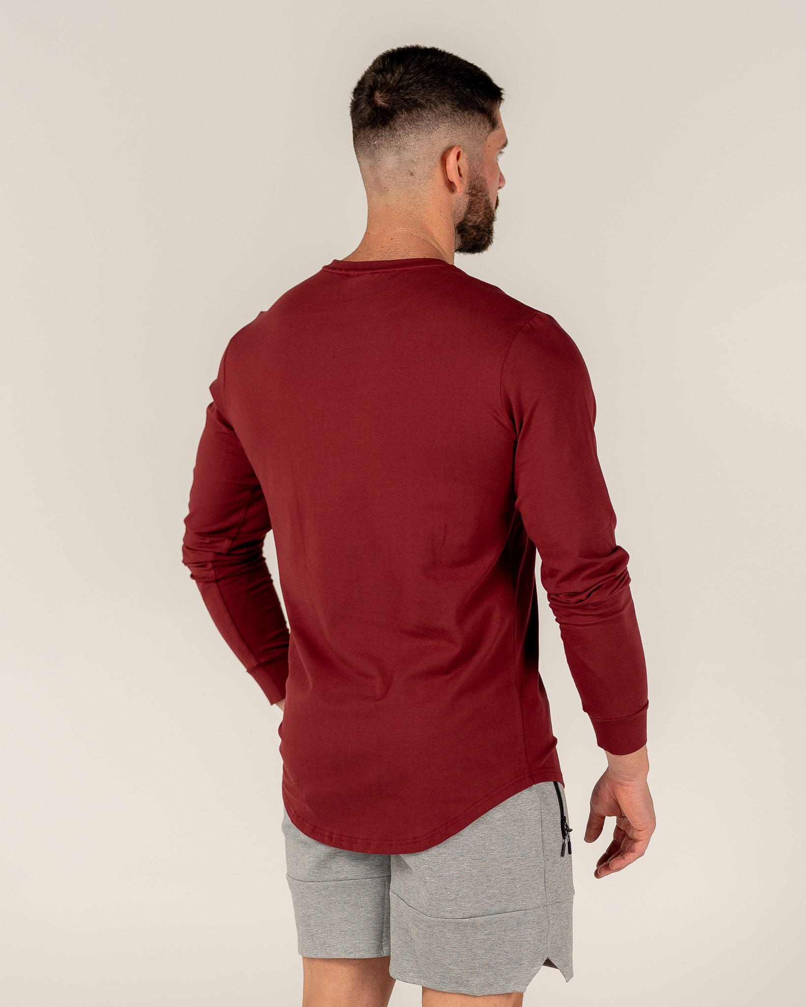 Men's Long Sleeve - Maroon