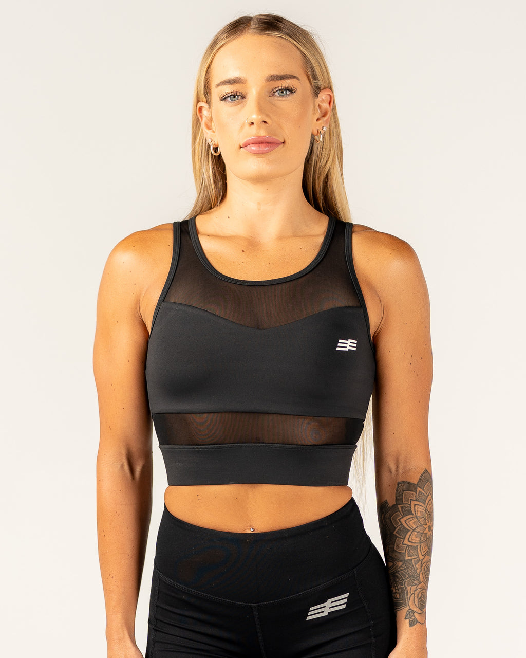 Women's Mesh Sports Bra - Black