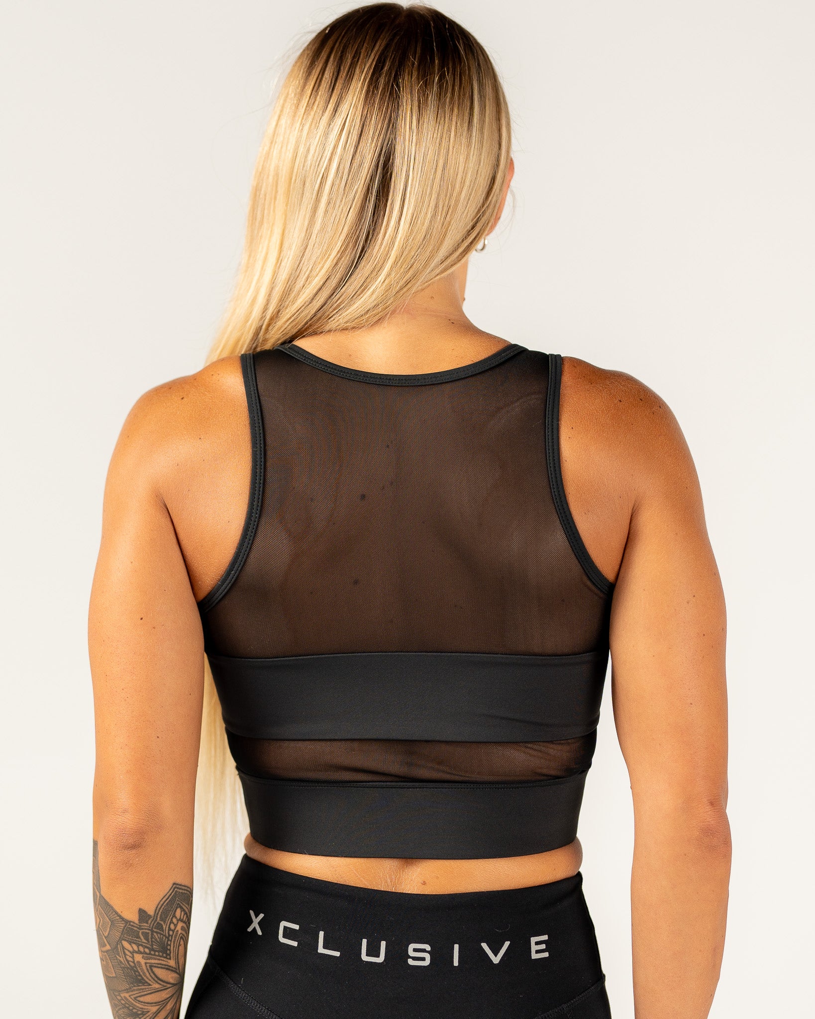 Women's Mesh Sports Bra - Black