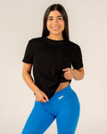Women's Signature Embossed Tee - Black