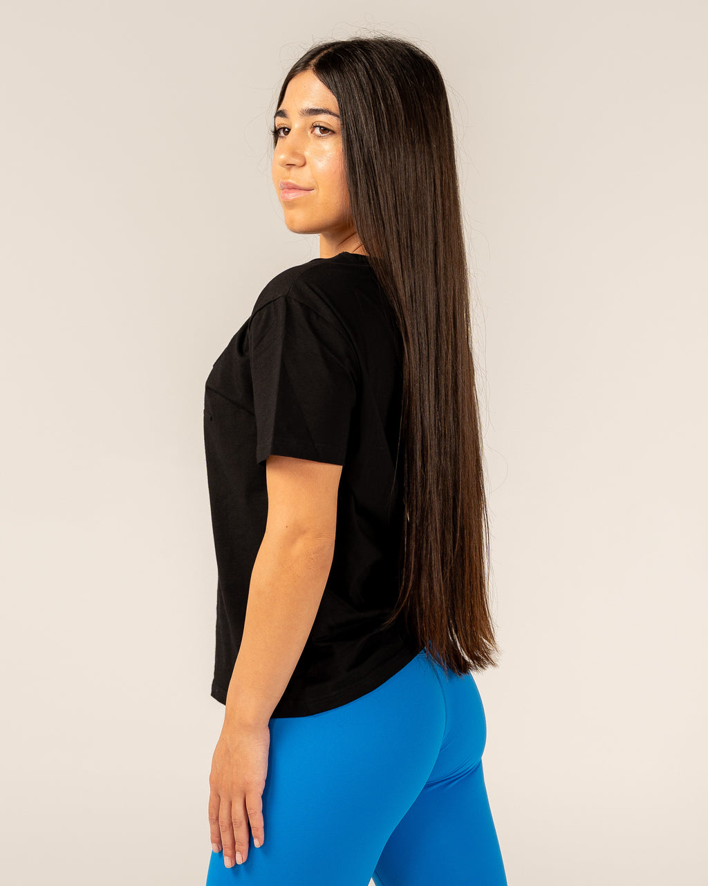 Women's Signature Embossed Tee - Black