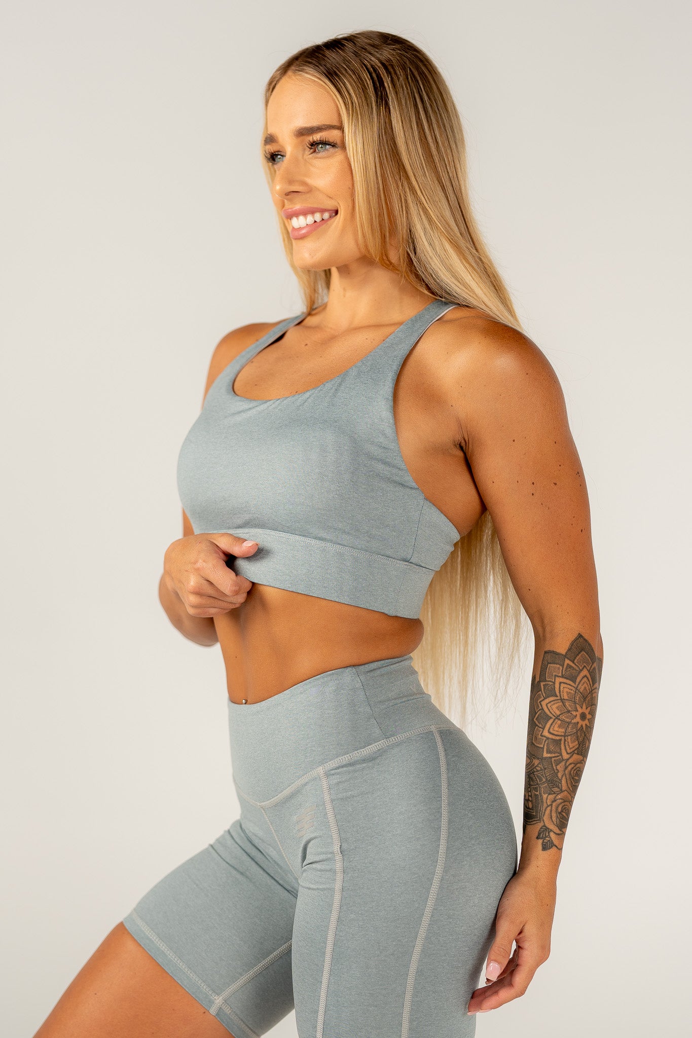 Women's Elite Sports Bra- Grey