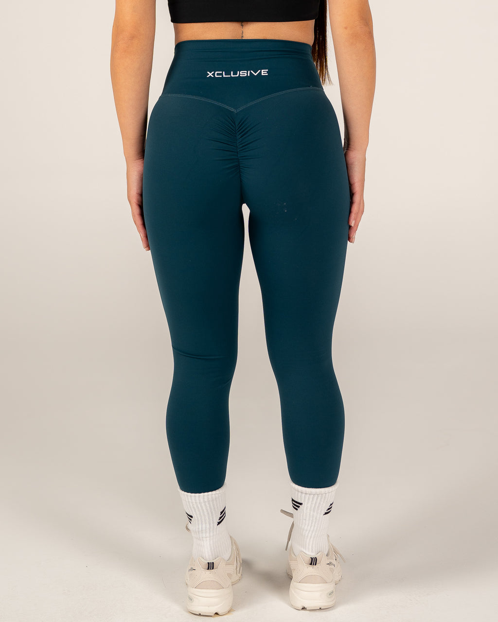 Women's V-Line Scrunch Bum Leggings - Space Blue