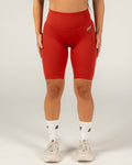 Women's Scrunch Bum Bike Shorts - Red