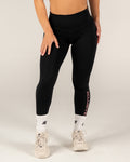 Women's Signature Leggings - Black/Rose Pink