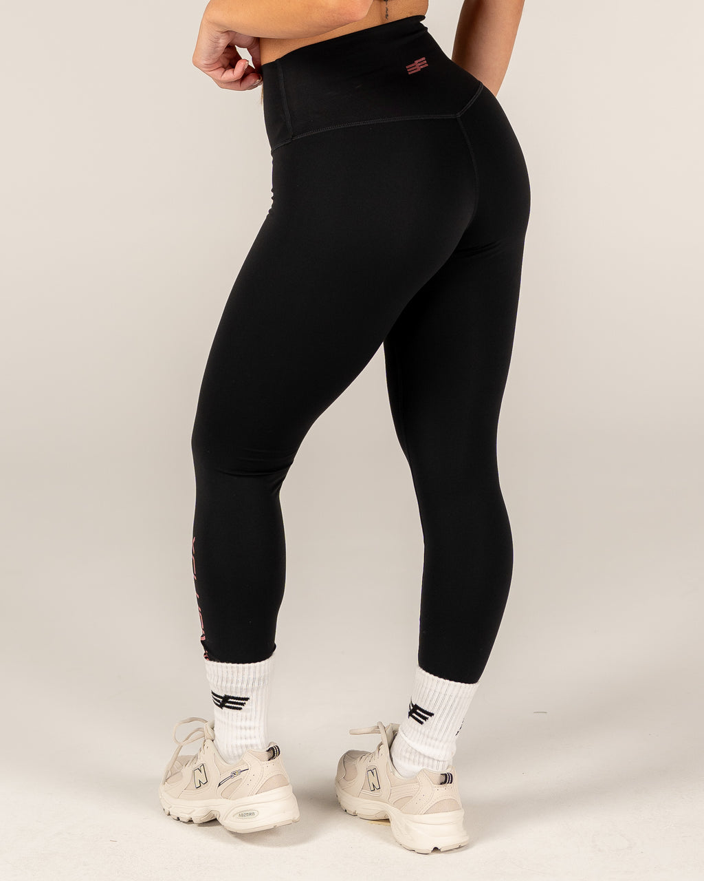 Women's Signature Leggings - Black/Rose Pink