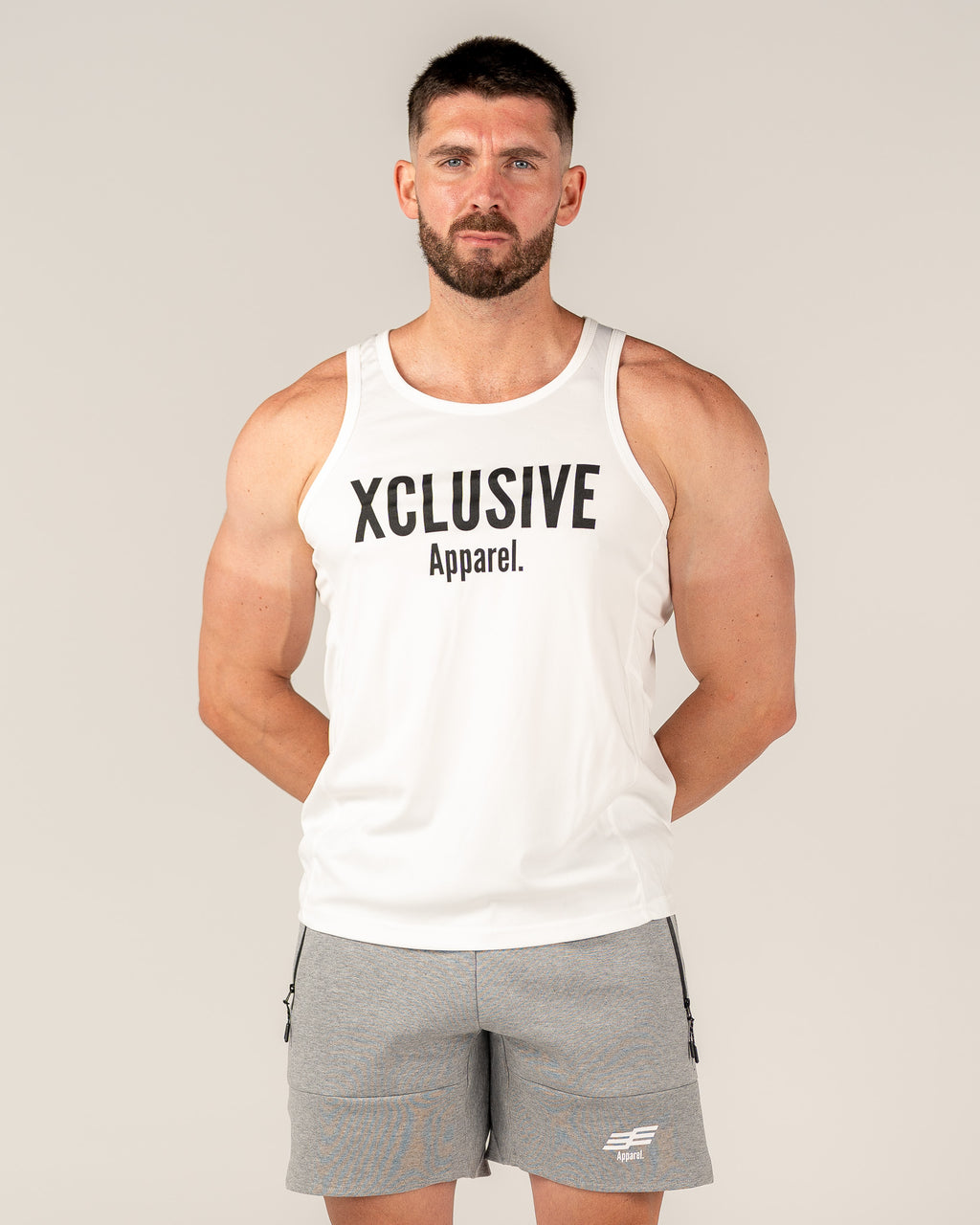 Men's Comp Singlet - White/Black
