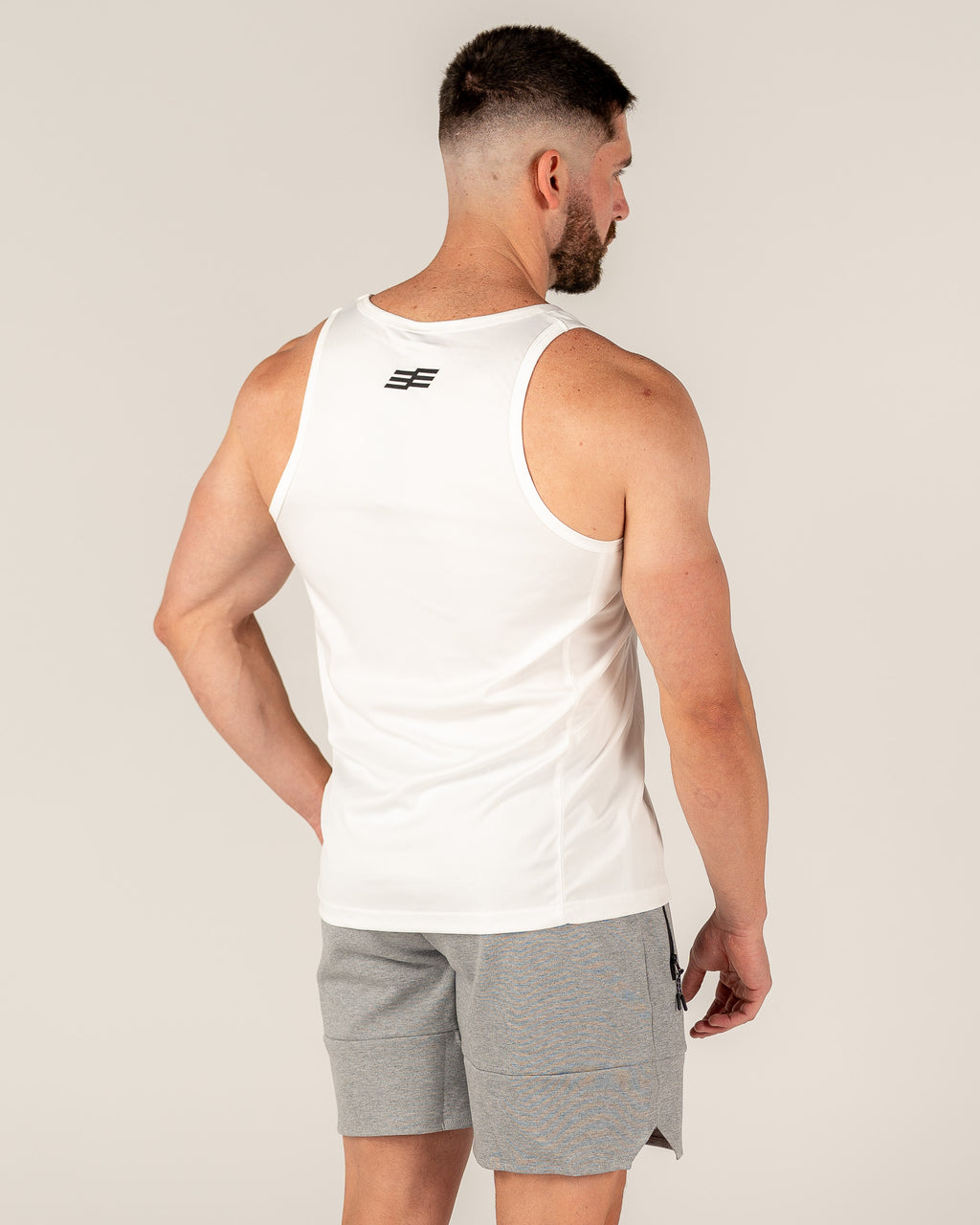 Men's Comp Singlet - White/Black