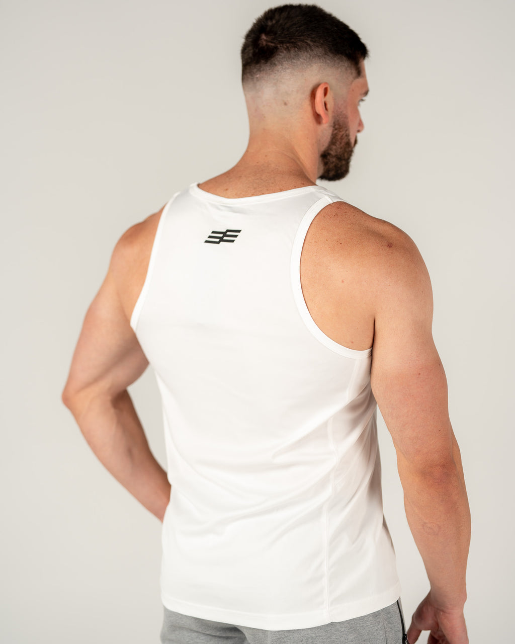 Men's Comp Singlet - White/Black