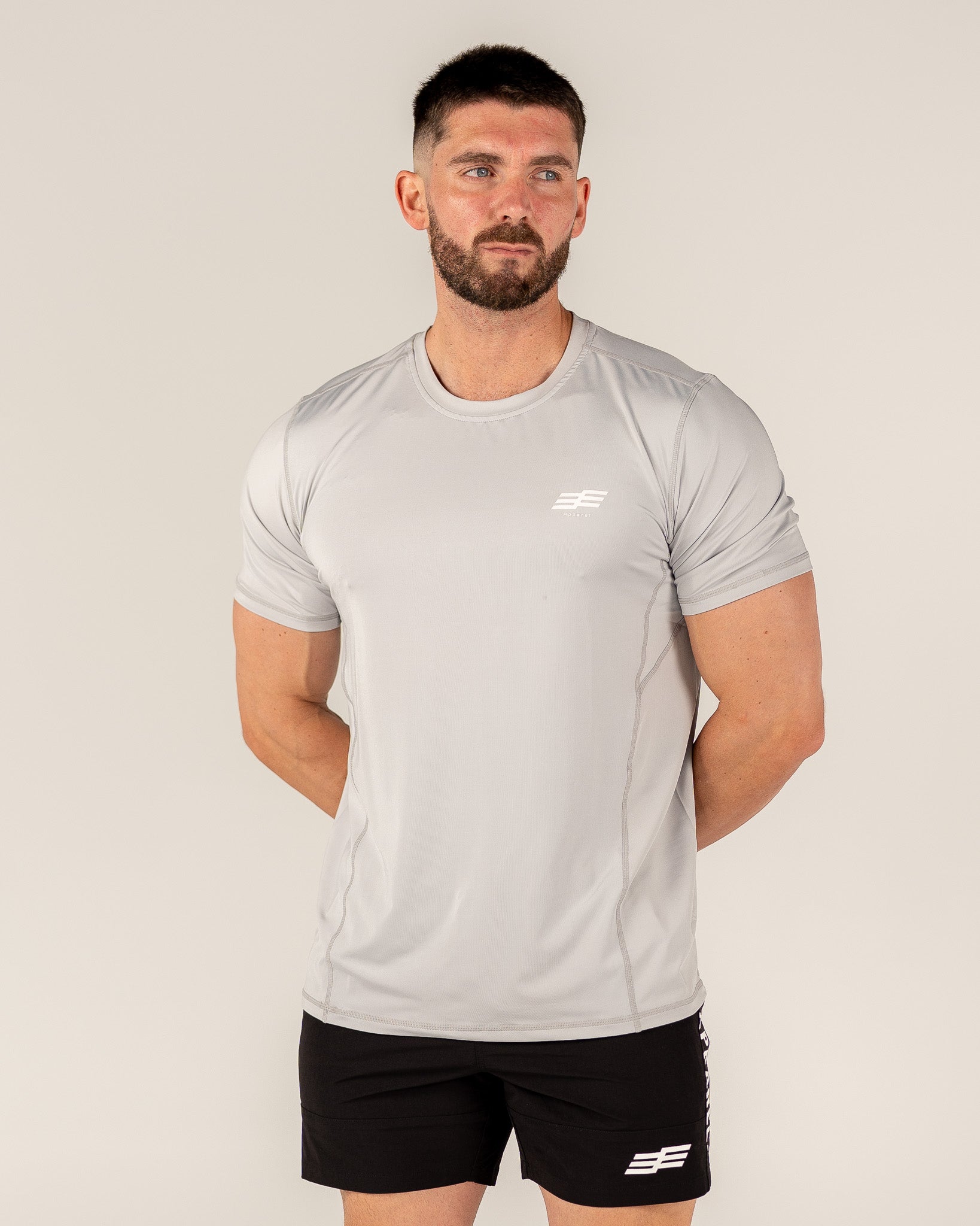 Men's Dri-fit Elite Small Logo Tee - Light Grey