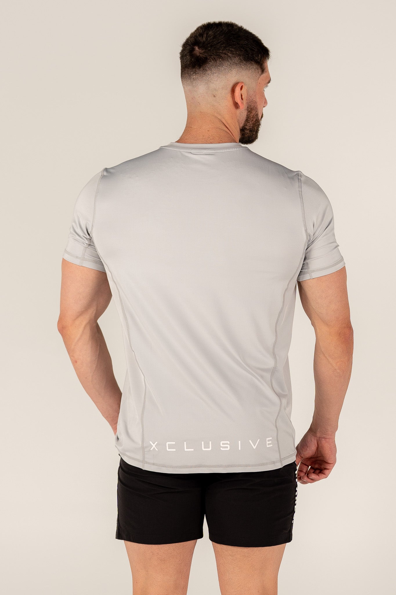 Men's Dri-fit Elite Small Logo Tee - Light Grey