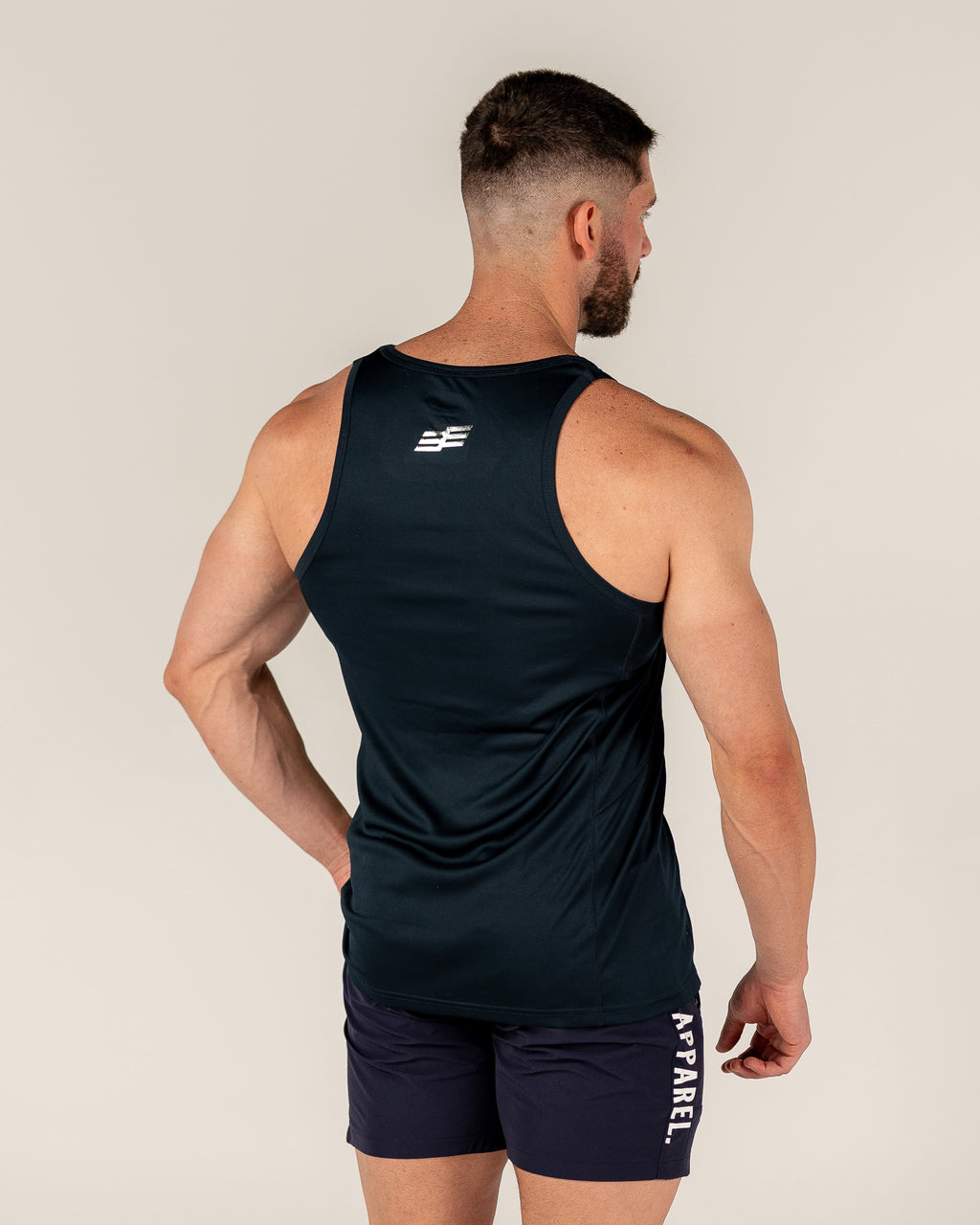 Men's Comp Singlet - Navy/Silver