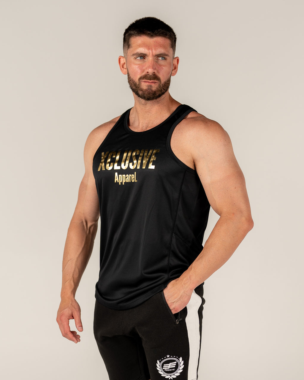 Men's Comp Singlet - Black/Gold