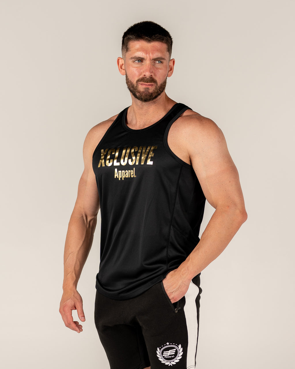 Men's Comp Singlet - Black/Gold